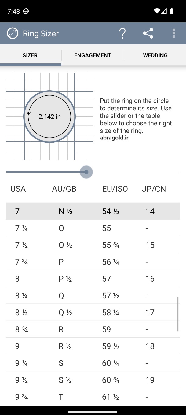 ring size app for ios and android